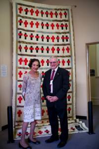 Governor and Br Toby Butler with Quilt